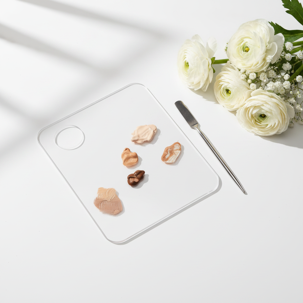 Acrylic Palette on White Minimal
